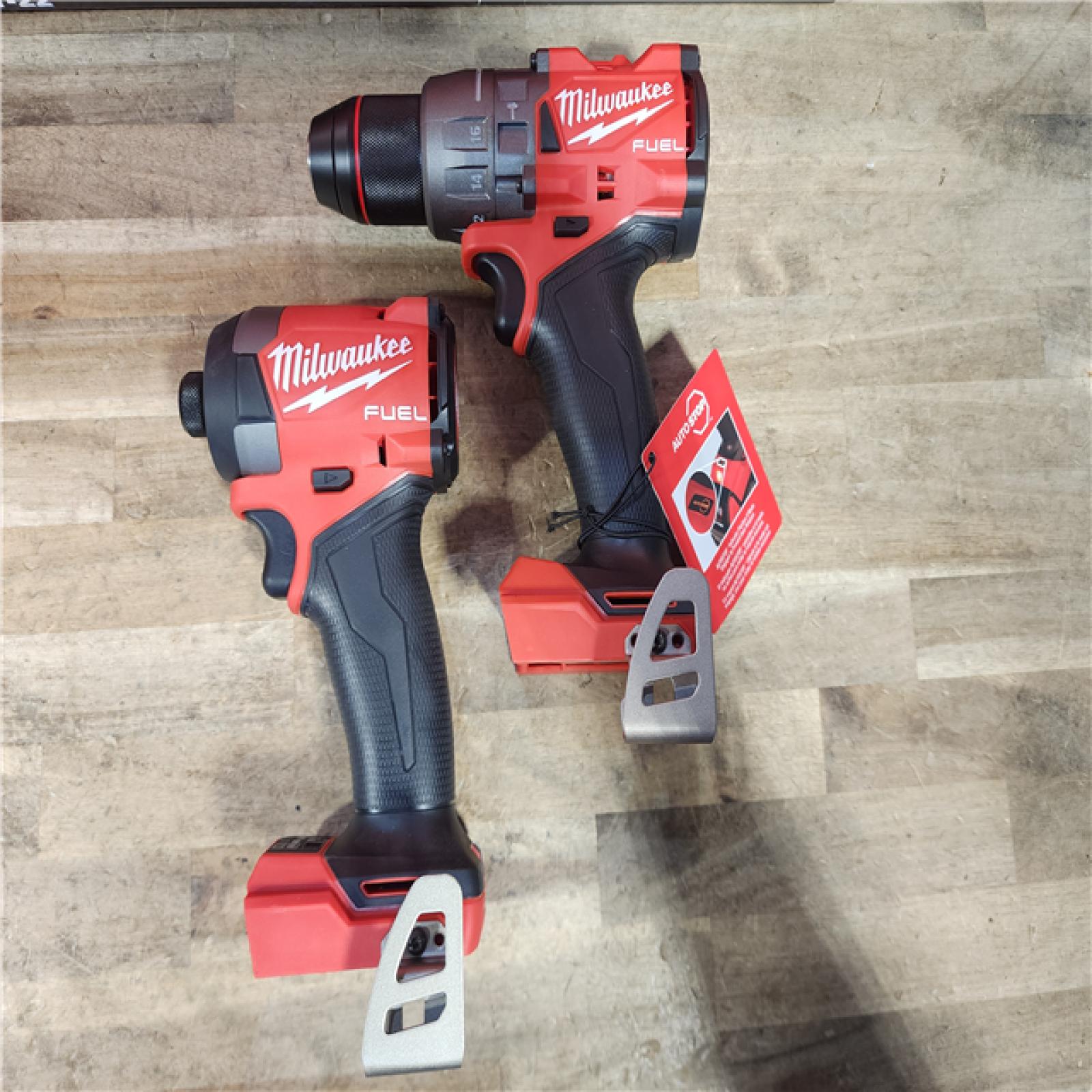 HOUSTON LOCATION - AS-IS (APPEARS LIKE NEW) Milwaukee FUEL 18V Lithium-Ion Brushless Cordless Hammer Drill and Impact Driver Combo Kit