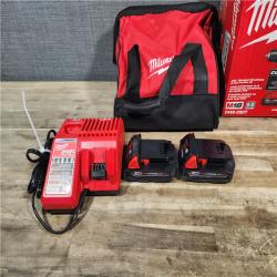 HOUSTON LOCATION - AS-IS Milwaukee M18 18V Lithium-Ion Brushless Cordless Compact Drill/Impact Combo Kit (2-Tool) W/(2) 2.0 Ah Batteries, Charger & Bag