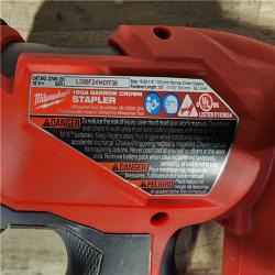 HOUSTON LOCATION - AS-IS MILWAUKEE FUEL 18-Volt Lithium-Ion Brushless Cordless 18-Gauge 1/4 in. Narrow Crown Stapler (Tool-Only)