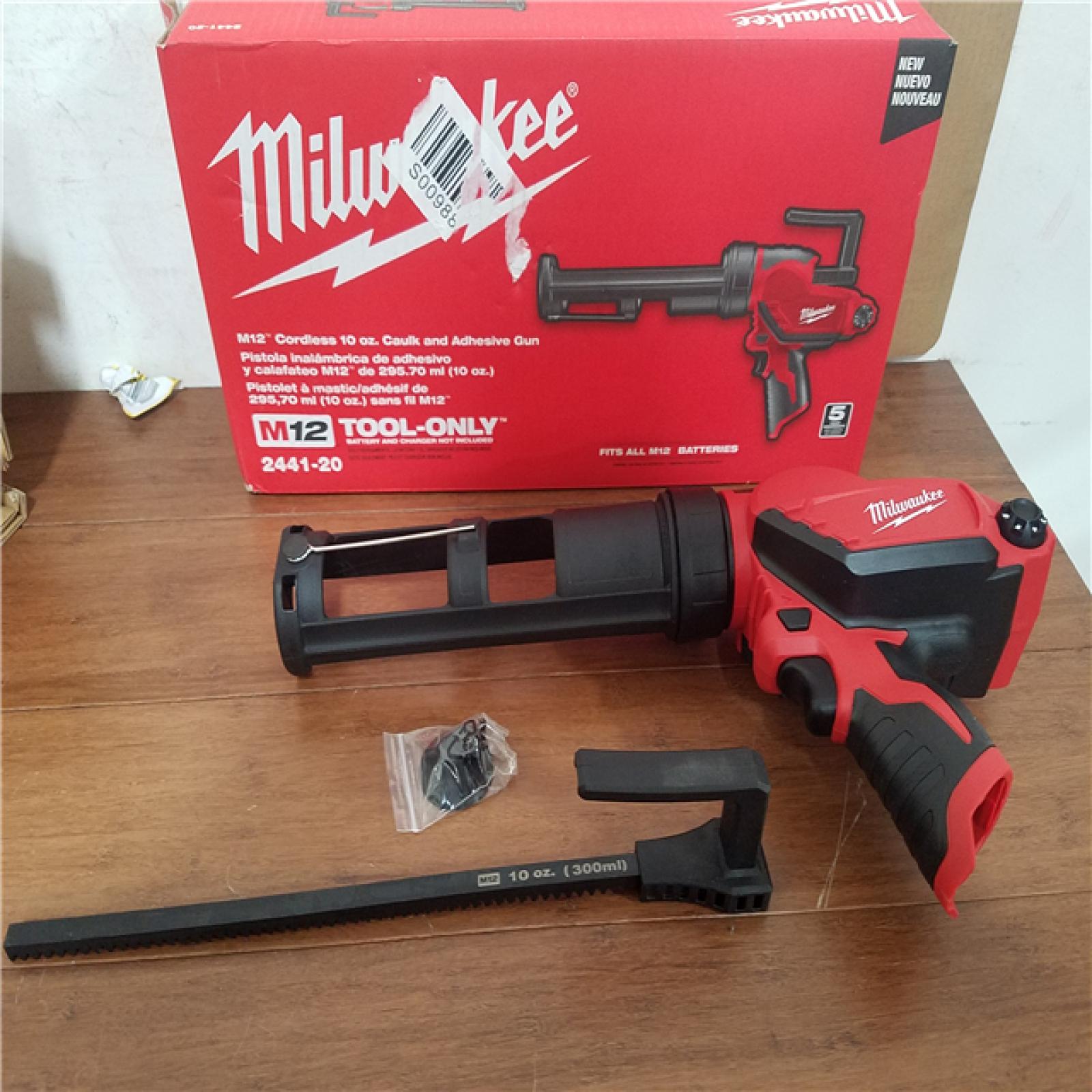 California NEW Milwaukee M12 Cordless 10 oz. Caulk & Adhesive Gun