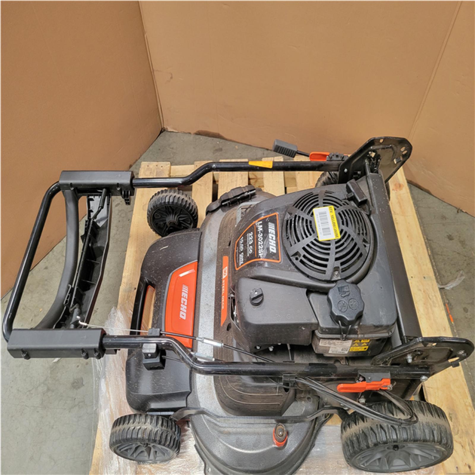 CALIFORNIA AS-IS ECHO 30 in. 223 CC Briggs and Stratton Gas 3-in-1 Dual Twin Blade RWD Self-Propelled Wide Area Lawn Mower (NO BAG)
