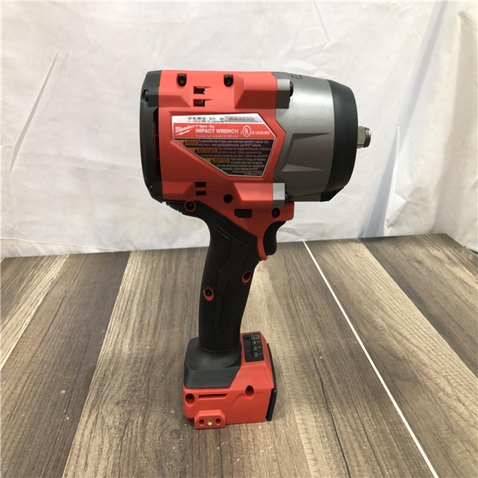 AS-IS  Milwaukee FUEL 18V Lithium-Ion Brushless Cordless 1/2 in. Impact Wrench w/Friction Ring Kit