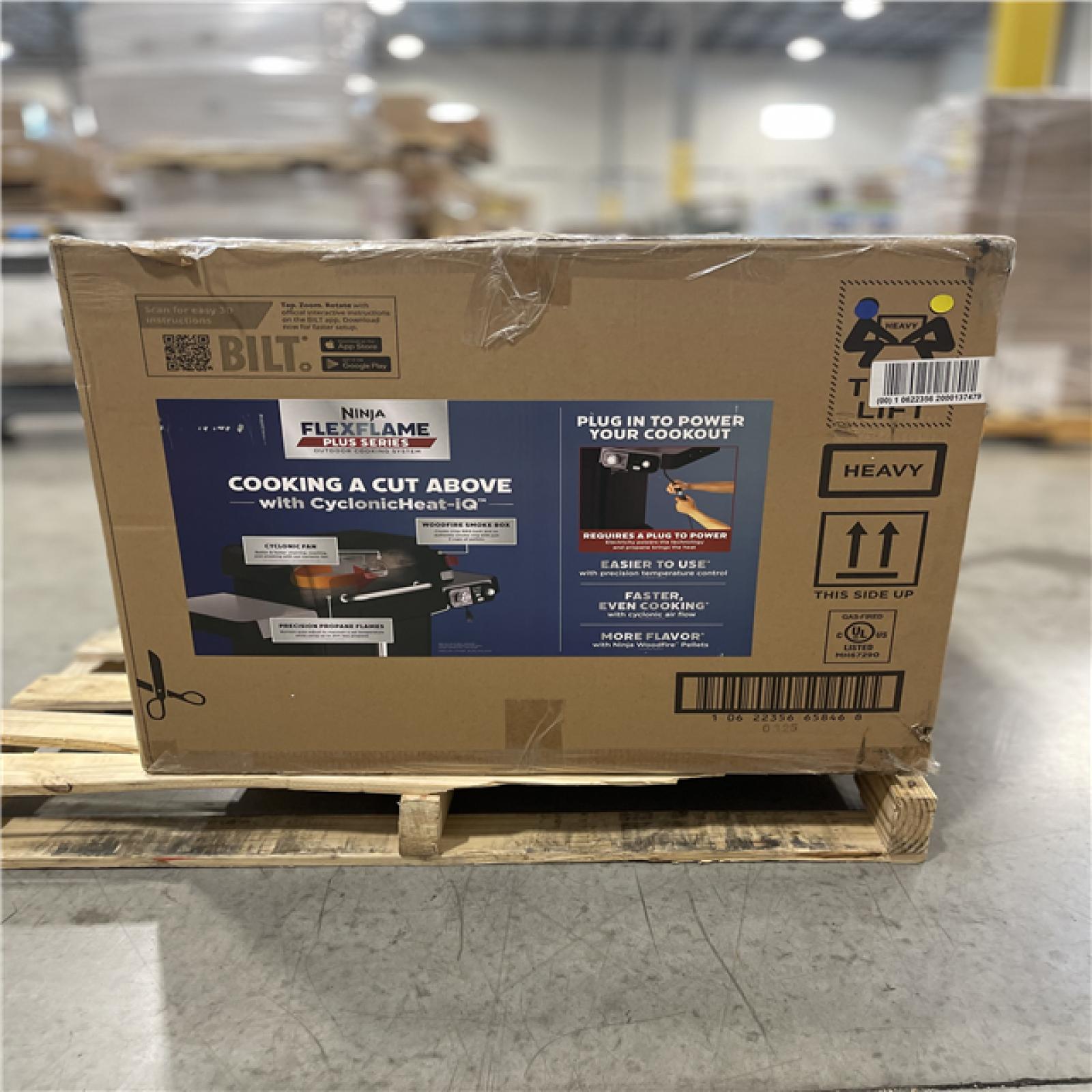 DALLAS LOCATION- NINJA FlexFlame  3-Burner Outdoor 5-in-1 Propane and Electric Grill