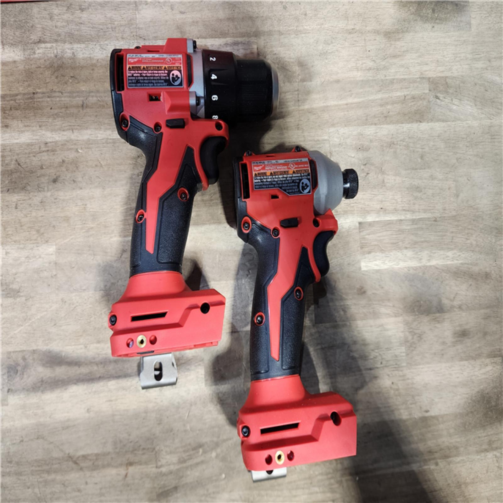 HOUSTON LOCATION - AS-IS Milwaukee M18 18V Lithium-Ion Brushless Cordless Compact Drill/Impact Combo Kit (2-Tool) W/(2) 2.0 Ah Batteries, Charger & Bag