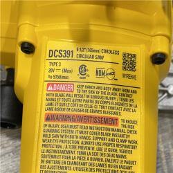 AS-IS DEWALT 20-Volt MAX Lithium-Ion Cordless 6-1/2 in. Circular Saw (Tool-Only)