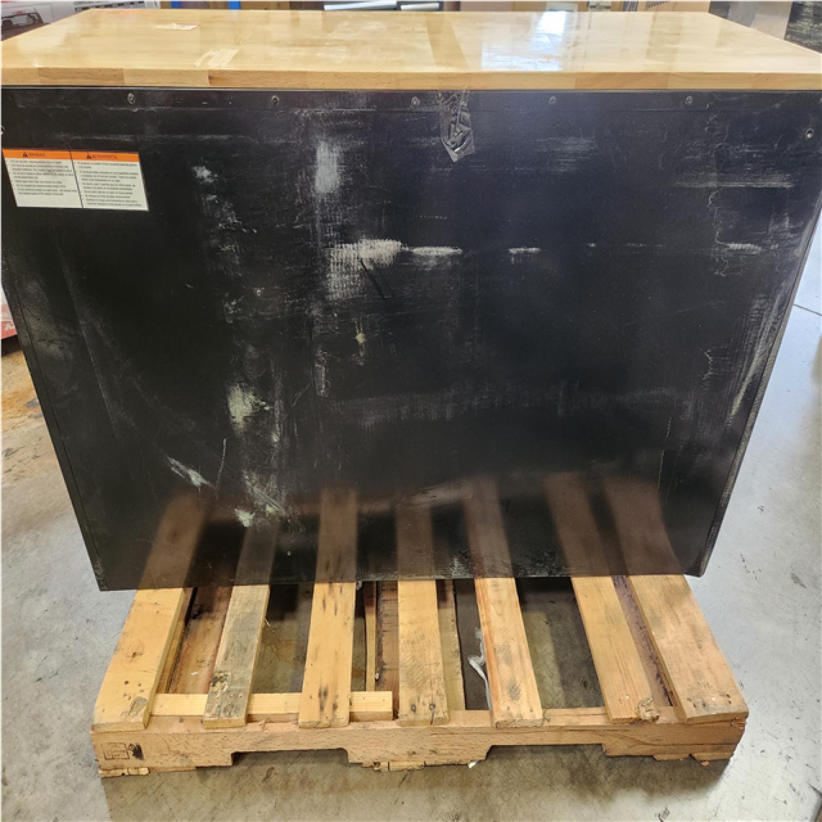 Phoenix LIKE NEW Husky Modular Tool Storage 52 in. W x 20 in. D Standard Duty Black Mobile Workbench Cabinet