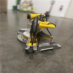 As-Is- DEWALT 15 Amp Corded 12 in. Double Bevel Sliding Compound Miter Saw