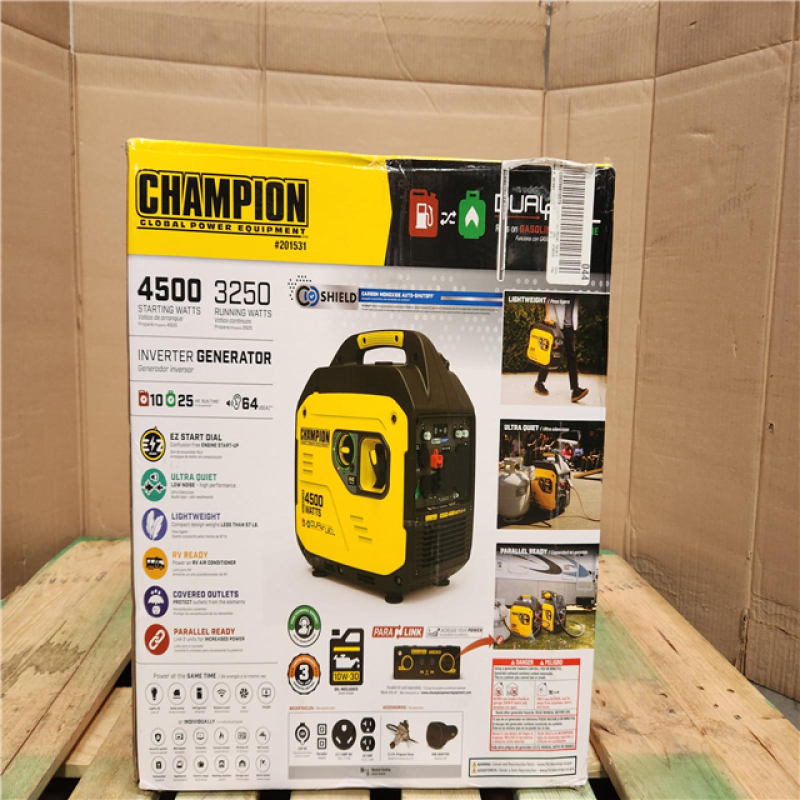 California As-Is Champion Generator