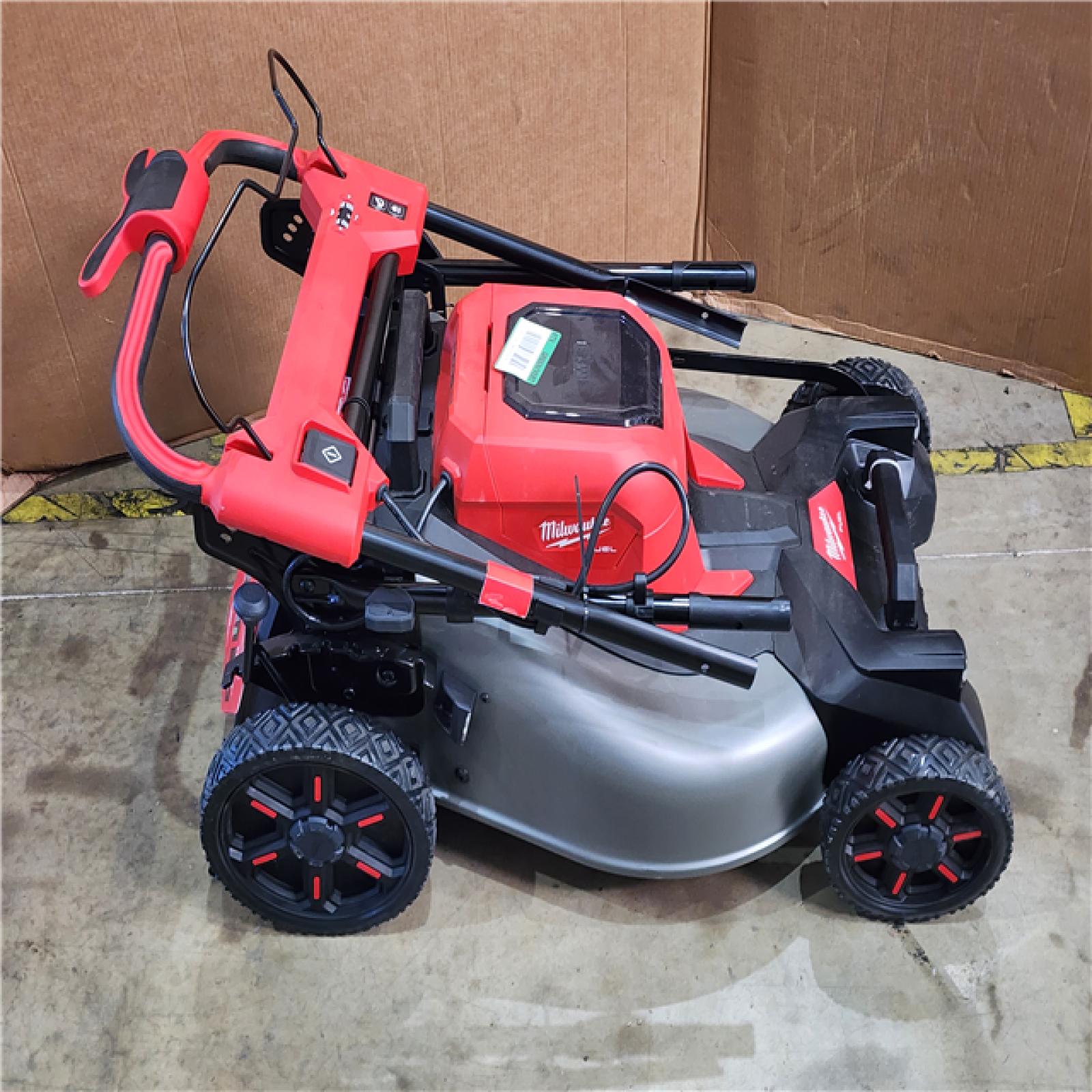 HOUSTON LOCATION - AS-IS M18 FUEL Brushless Cordless 21 in. Walk Behind Dual Battery Self-Propelled Mower W/(2) 12.0Ah Battery and Rapid Charger
