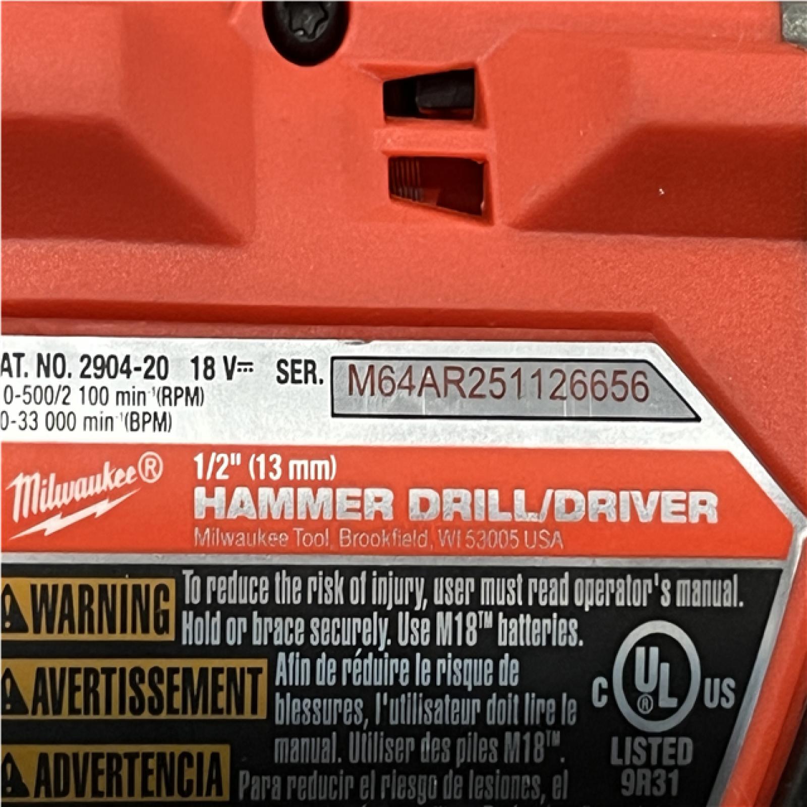 AS-IS Milwaukee FUEL 18V Lithium-Ion Brushless Cordless Hammer Drill and Impact Driver Combo Kit
