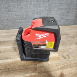 HOUSTON LOCATION - AS-IS Milwaukee Green 125 Ft. Cross Line and Plumb Points Laser Level Kit