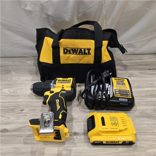 AS-IS DEWALT ATOMIC COMPACT SERIES 20V MAX* Cordless 1/2 Drill/Driver Kit