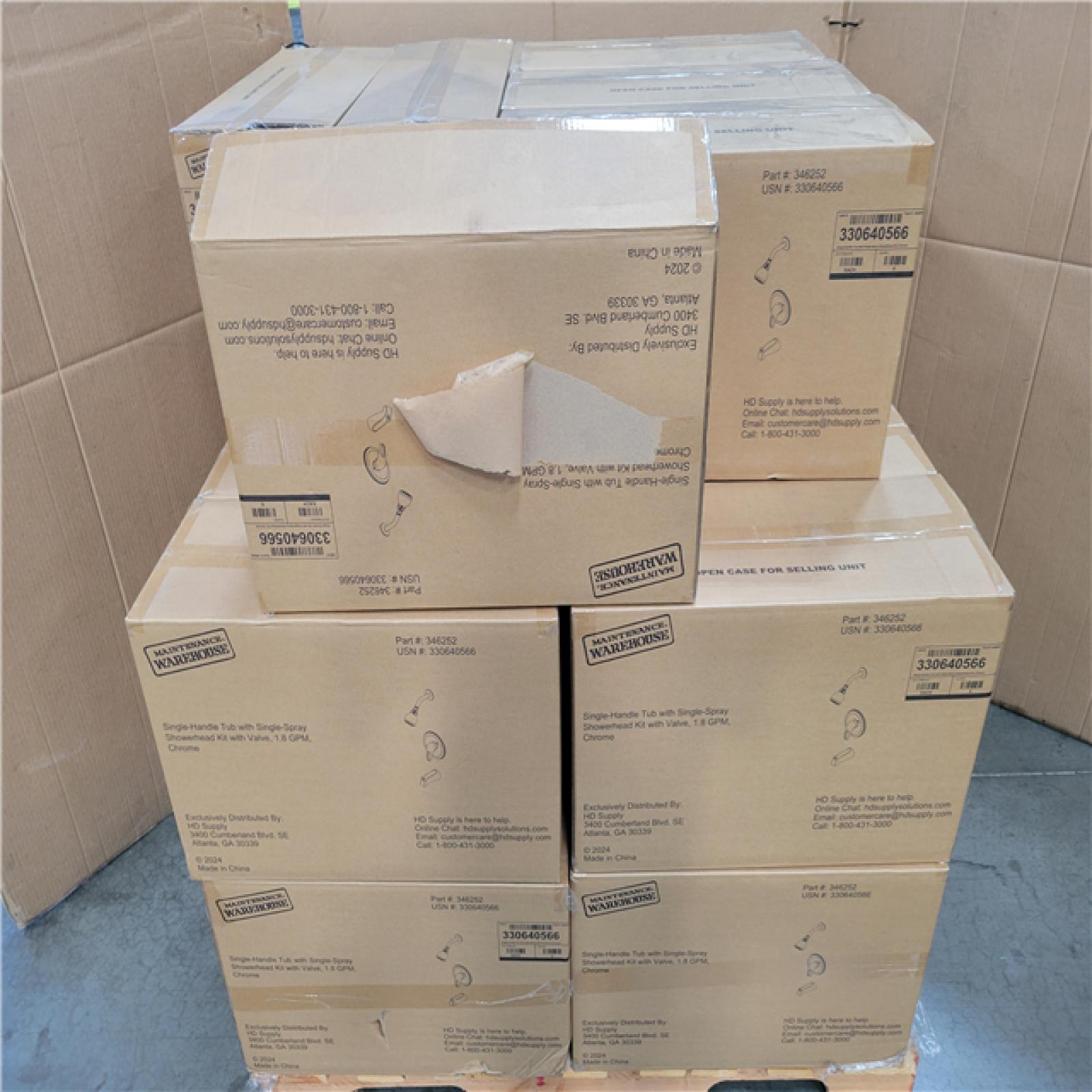 CALIFORNIA NEW SINGLE-HANDLE TUB WITH SINGLE SPRAY SHOEERHEAD KIT WITH VALVE PALLET