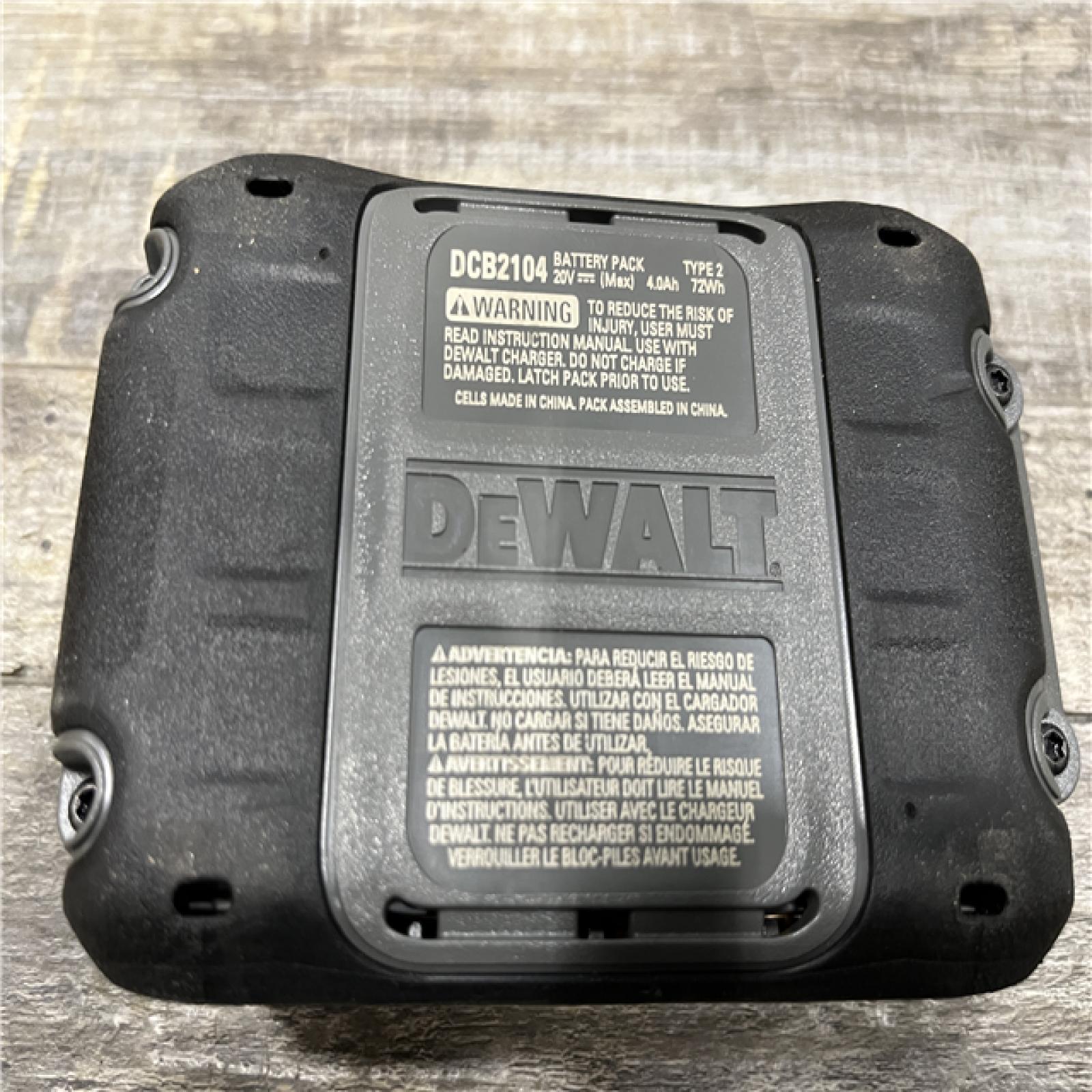 AS-IS DEWALT 20V MAX XR Power-Pack Lithium-Ion Starter Kit with 4. 0Ah Battery and Charger