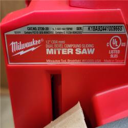 HOUSTON LOCATION - AS-IS (APPEARS LIKE NEW) M18 FUEL 18V Lithium-Ion Brushless Cordless 12 in. Dual Bevel Sliding Compound Miter Saw (Tool-Only)