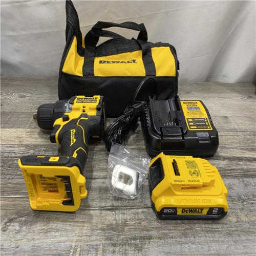 AS-IS DEWALT Atomic 20V Lithium-Ion Cordless Compact 1/2 in. Drill/Driver Kit
