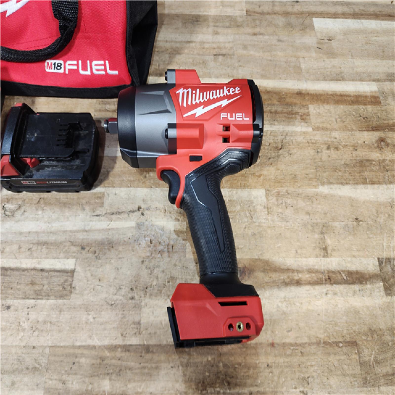 HOUSTON LOCATION - AS - IS Milwaukee M18 FUEL Brushless Cordless High-Torque 1/2 in. Impact Wrench W/Friction Ring Kit