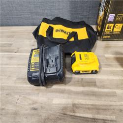 HOUSTON LOCATION - AS-IS DEWALT ATOMIC 20V MAX Lithium Ion Cordless 23 Gauge Pin Nailer Kit with 2.0Ah Battery and Charger