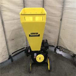 California AS-IS Champion Power Equipment 3 in. Dia 224 Cc 2-in-1 Upright Gas Powered Wood Chipper Shredder