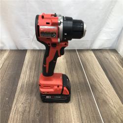AS-IS Milwaukee 18V Lithium-Ion Brushless Cordless 1/2 in. Compact Drill/Driver Kit