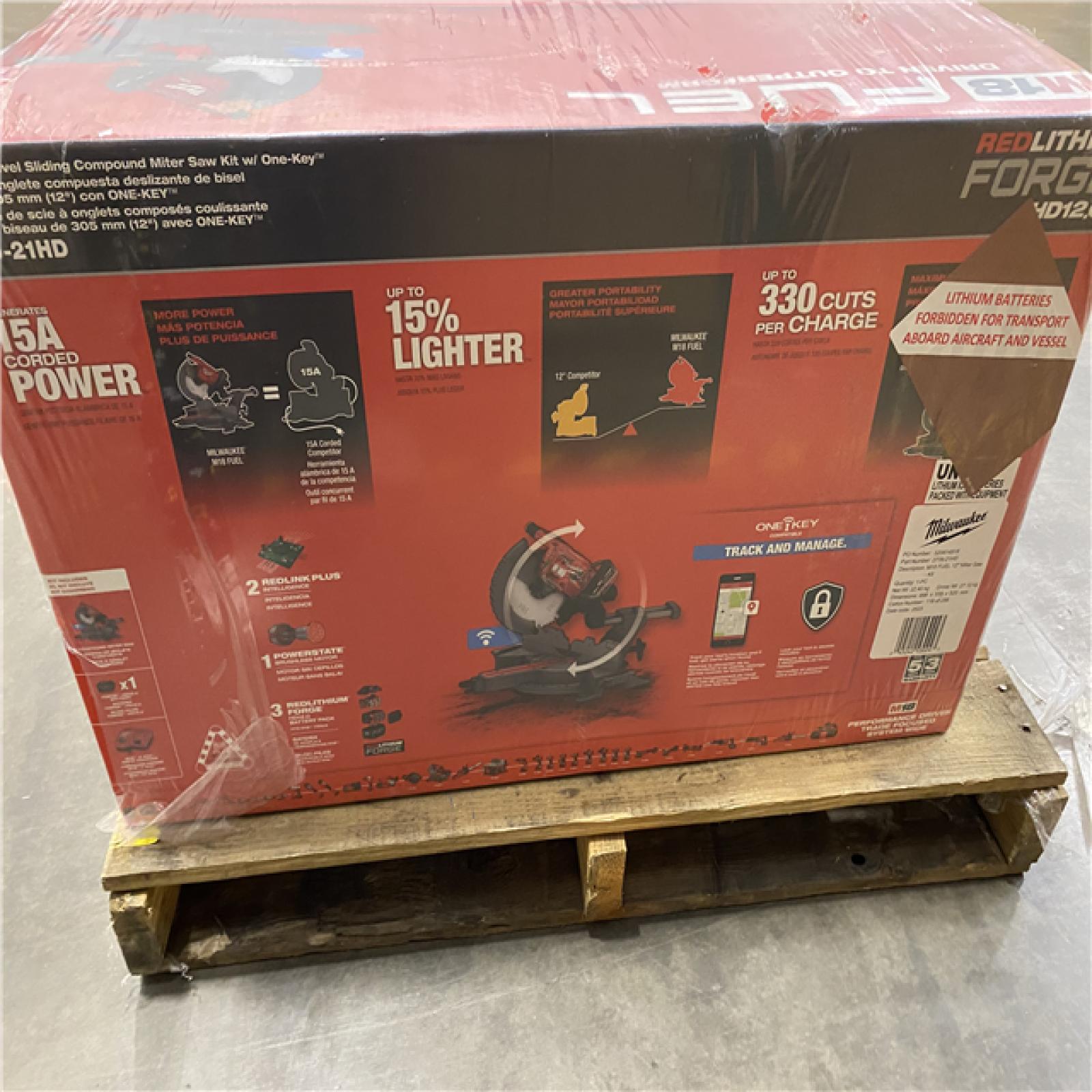 NEW- Milwaukee M18 Fuel 12 in. Cordless Brushless Dual-Bevel Compound Miter Saw Kit (Battery & Charger)