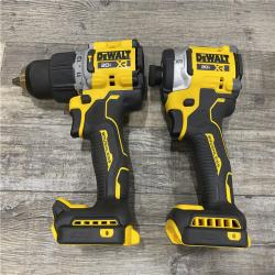 AS-IS DEWALT 20V MAX XR Hammer Drill and ATOMIC Impact Driver 2 Tool Cordless Combo Kit