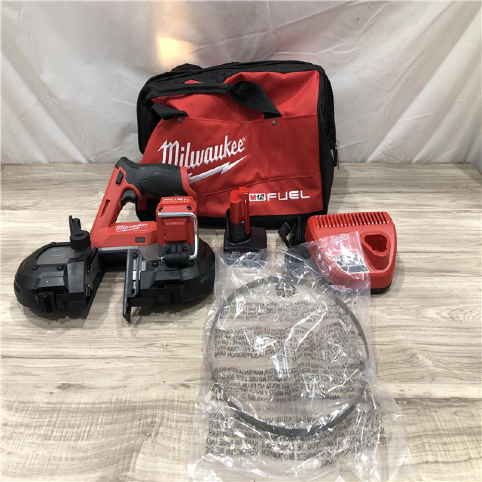 AS-IS Milwaukee  M12 FUEL Lithium-Ion Cordless Compact Band Saw Kit