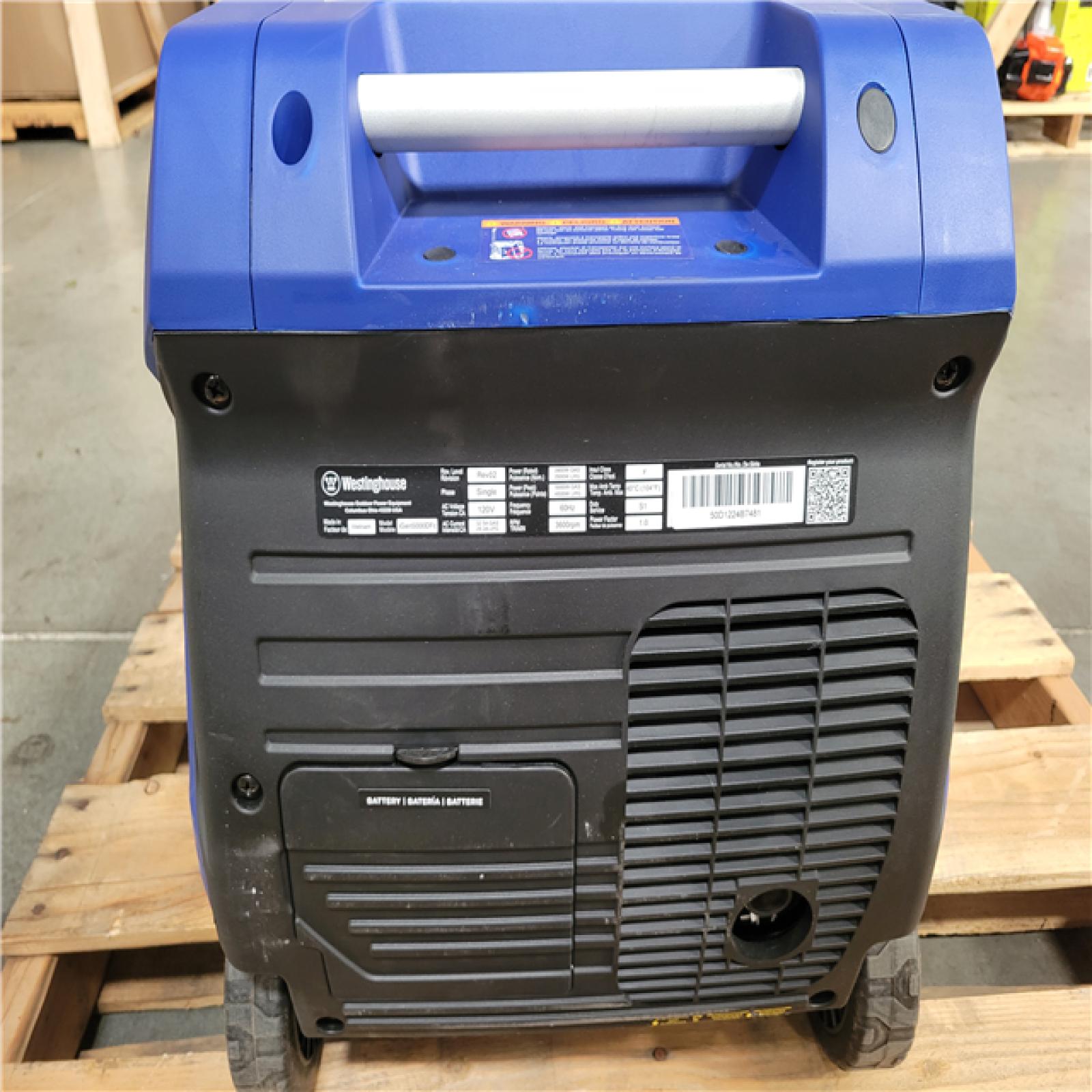 California AS-IS Westinghouse Portable Generator