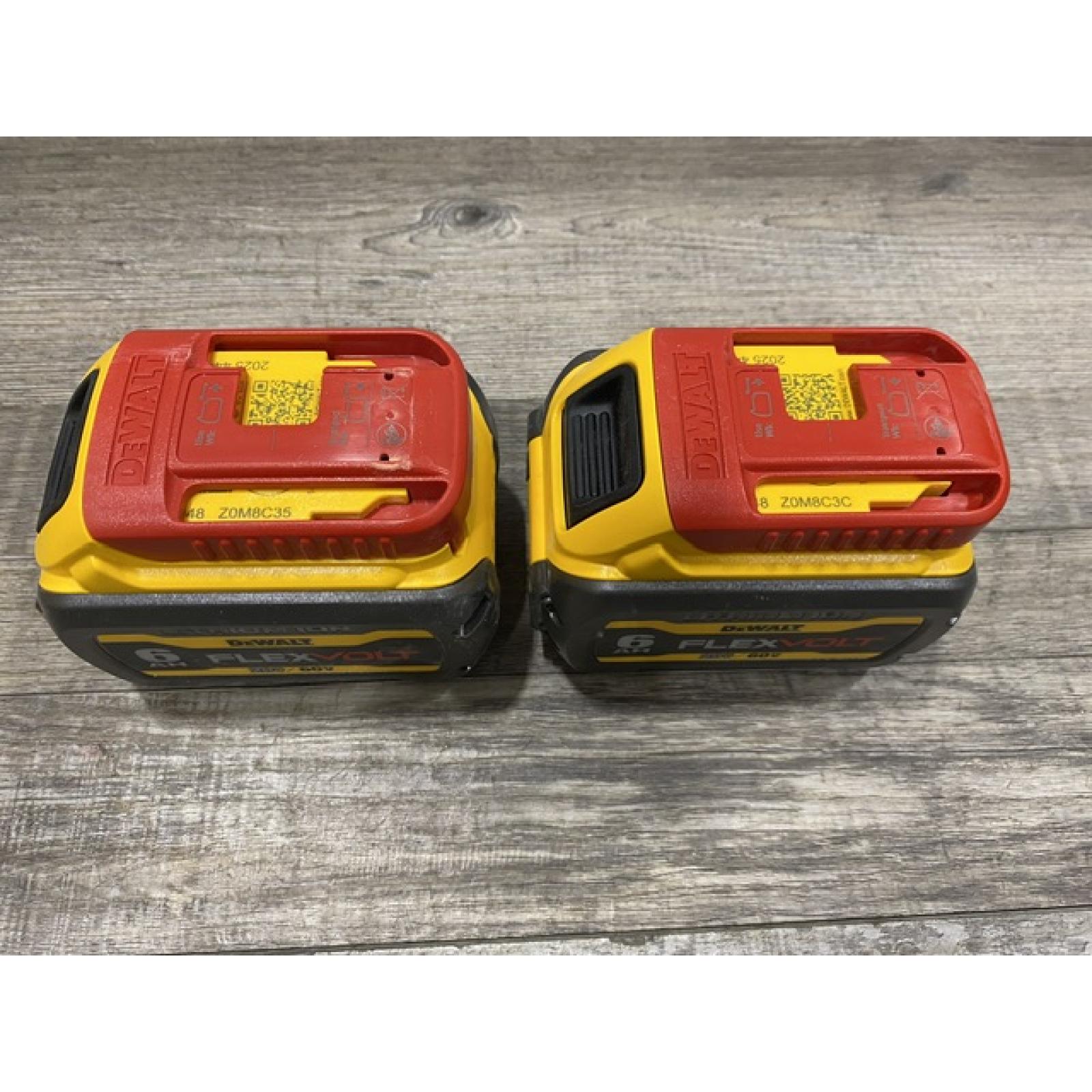 AS-IS DEWALT FLEXVOLT 20V/60V MAX Lithium-Ion 6.0Ah Battery Pack (2 Pack)
