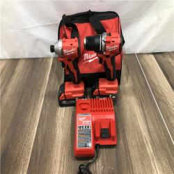 AS-IS Milwaukee 18V Lithium-Ion Brushless Cordless Compact Drill/Impact Combo Kit