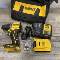AS-IS DEWALT Atomic 20V Lithium-Ion Cordless Compact 1/2 in. Drill/Driver Kit