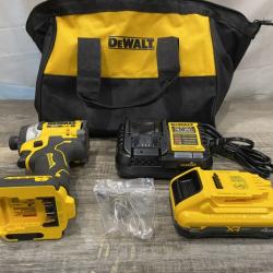 AS-IS DEWALT 20V MAX XR Lithium-Ion Brushless Cordless 3-Speed High Torque 1/4 in. Impact Driver Kit