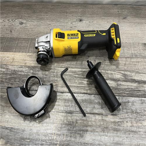 AS-IS DEWALT 20-Volt MAX Cordless Brushless 4-1/2 in. Angle Grinder with Slide Switch (Tool Only)