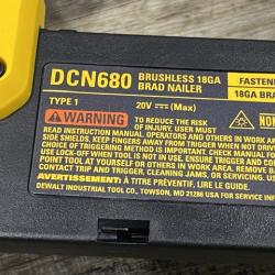 AS-IS DEWALT 20V MAX XR Lithium-Ion Electric Cordless 18-Gauge Brad Nailer (Tool Only)