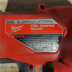 HOUSTON LOCATION - AS-IS (APPEARS LIKE NEW) Milwaukee M18 FUEL Coil Roofing Nailer (TOOL ONLY)