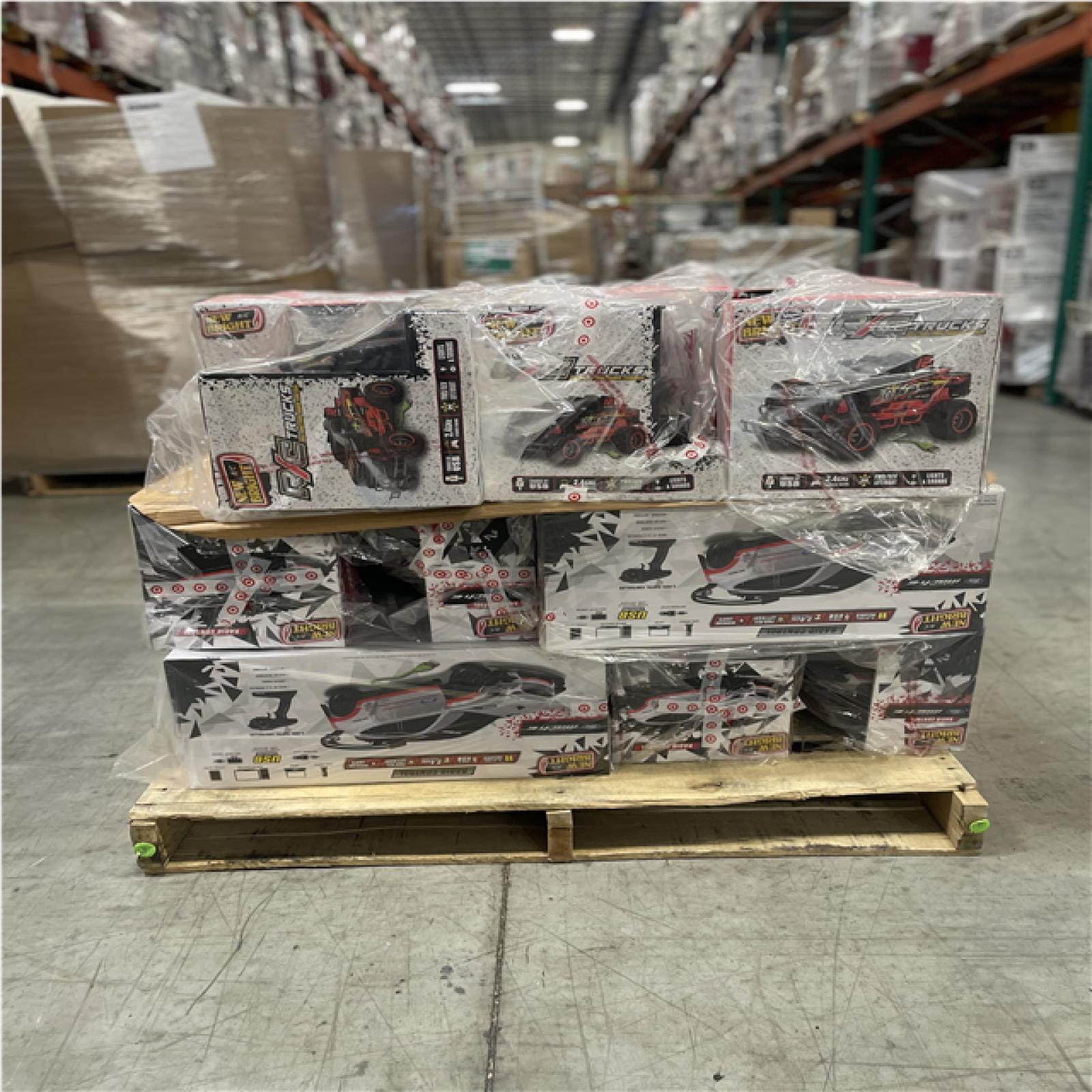 DALLAS LOCATION- NEW! New Bright RC Ford Mustang Mach E & Ram 1500 Pickup Truck 1:10 Scale PALLET (21 UNITS)