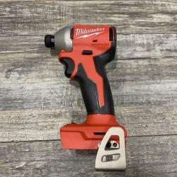 AS-IS Milwaukee 18V Lithium-Ion Compact Brushless Cordless 1/4 in. Impact Driver (Tool-Only)