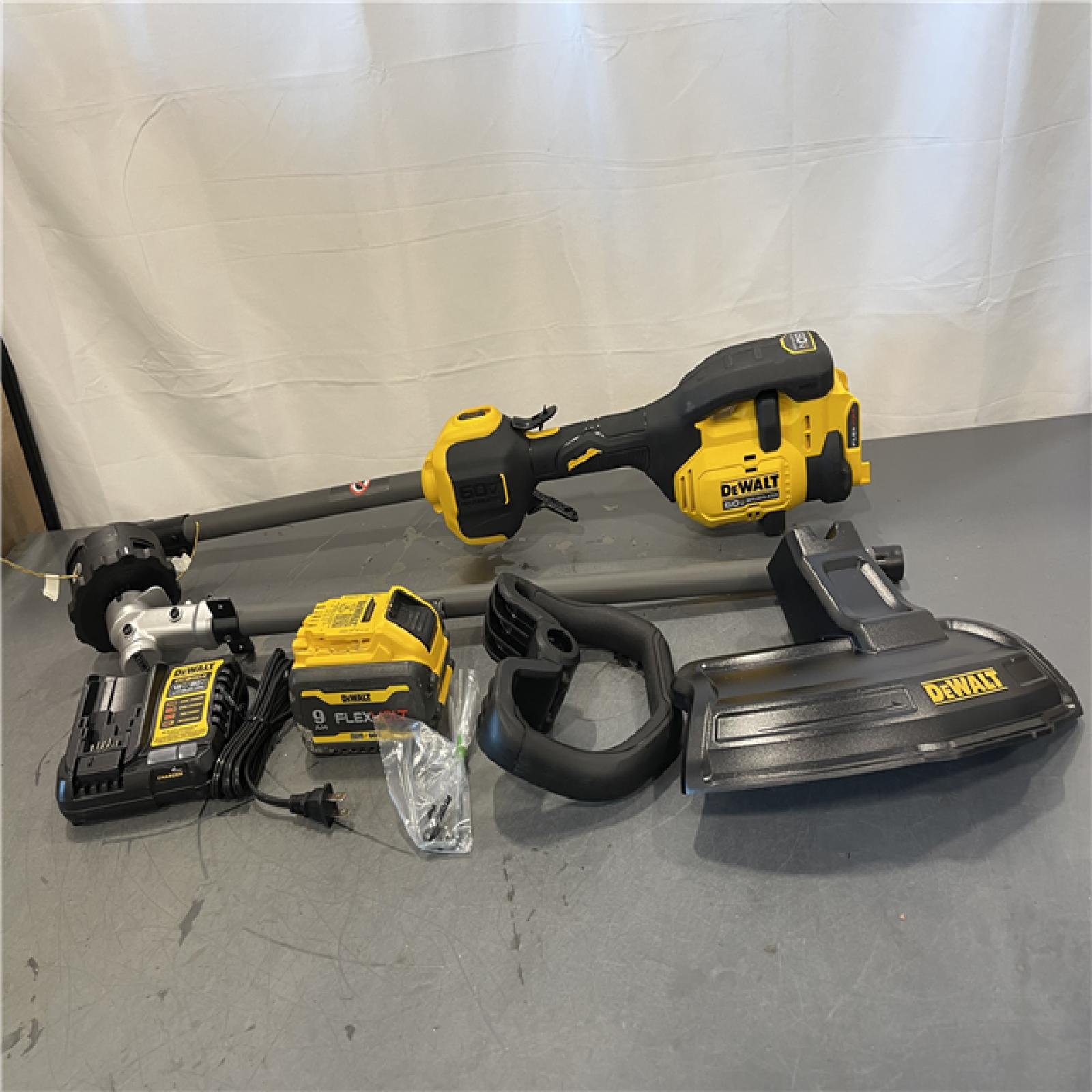 AS-IS - DEWALT FLEXVOLT 60V MAX 17 in. Cordless Battery Powered Attachment Capable Trimmer Kit
