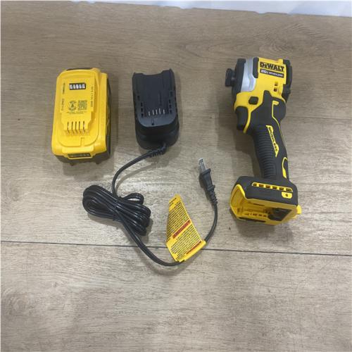AS-IS DEWALT ATOMIC 20V MAX Lithium-Ion Cordless 1/4 in. Brushless Impact Driver Kit