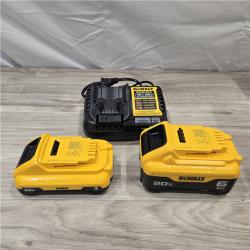 AS-IS DEWALT 20V MAX 6.0Ah and 4.0Ah Battery and Charger Starter Kit