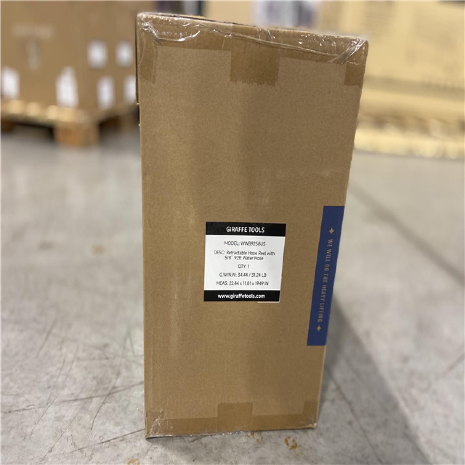 NEW! - Giraffe Tools Giraffe Tools Premium Instant Glide Retractable Garden Hose Reel 5/8in 90ft