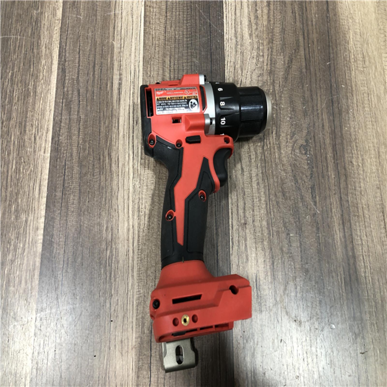 AS-IS Milwaukee 18V Lithium-Ion Brushless Cordless 1/2 in. Compact Drill/Driver (Tool-Only)