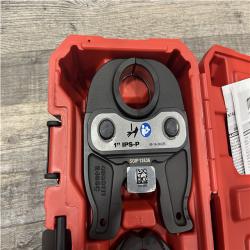 AS-IS Milwaukee 1/2 in. - 1 in. IPS-P Black Iron Pipe/Steel Press Jaw Kit for M12 FORCE LOGIC Press Tools
