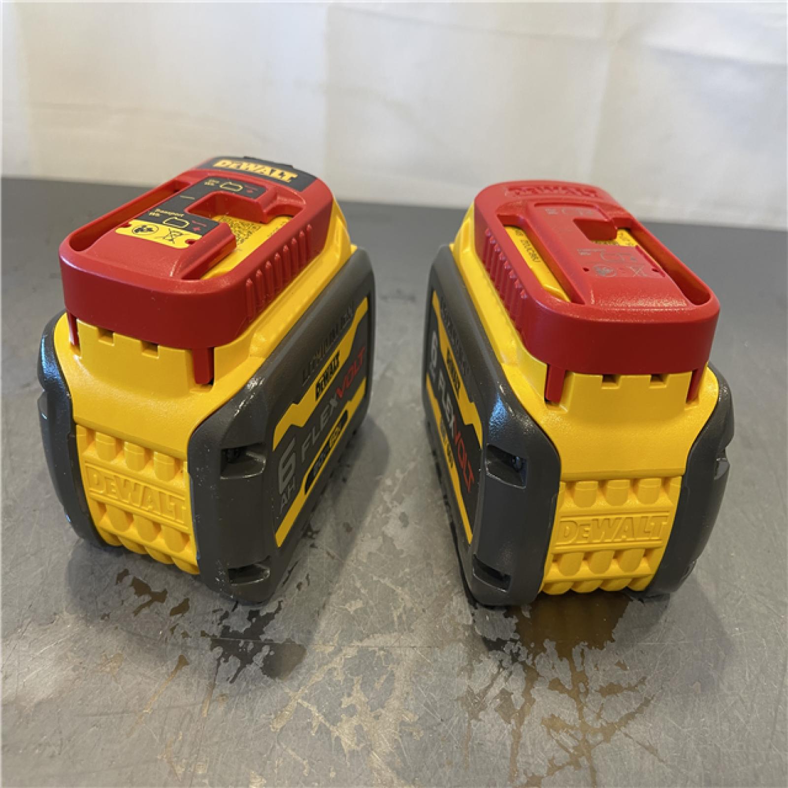 AS-IS - DEWALT FLEXVOLT 20-Volt/60-Volt MAX Lithium-Ion 6.0Ah Battery Pack (2-Pack)