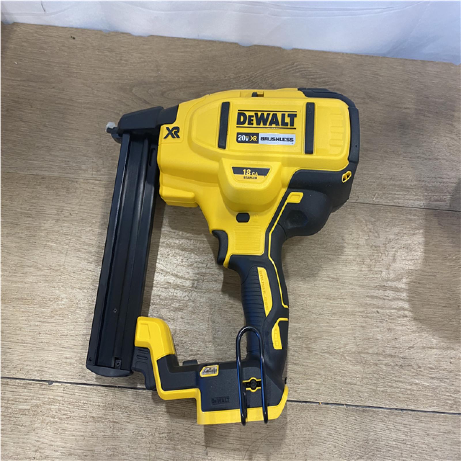 AS-IS DEWALT Cordless 18-Gauge Narrow Crown Stapler (Tool Only)