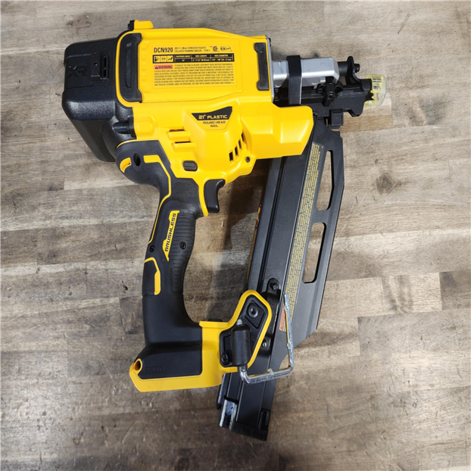 HOUSTON LOCATION - AS-IS DEWALT 20-Volt 21° Cordless Framing Nailer (Tool-Only)