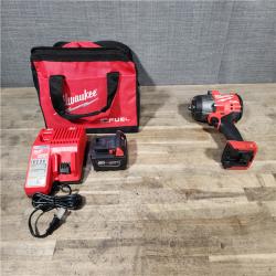 HOUSTON LOCATION - AS-IS Milwaukee M18 1/2 in. Cordless Brushless High Torque Impact Wrench Kit (Battery & Charger)