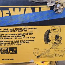 AS-IS DeWalt 20V MAX Cordless 7-1/4 in. Sliding Miter Saw Kit