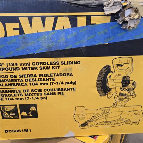 AS-IS DeWalt 20V MAX Cordless 7-1/4 in. Sliding Miter Saw Kit