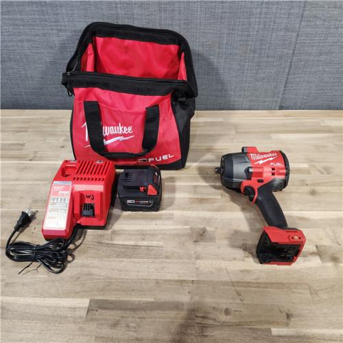 HOUSTON LOCATION - AS-IS Milwaukee M18 1/2 in. Cordless Brushless High Torque Impact Wrench Kit (Battery & Charger)